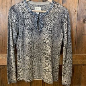 Neiman Marcus 100% cashmere snakeskin print